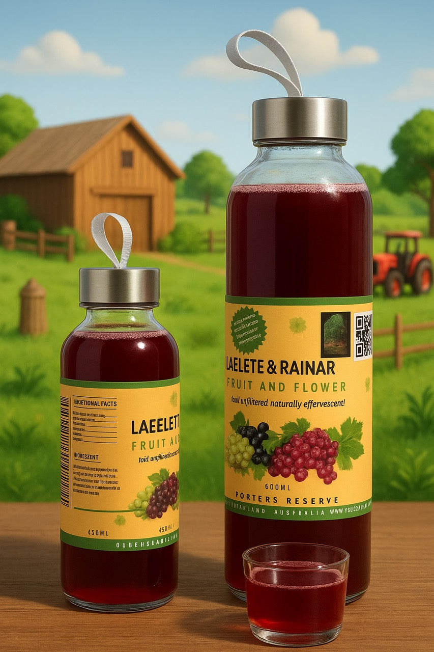 Laelette and Rainar fruits and flowers June Kombucha pure