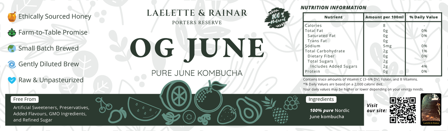 Laelette and Rainar OG JUNE - Pure June Kombucha