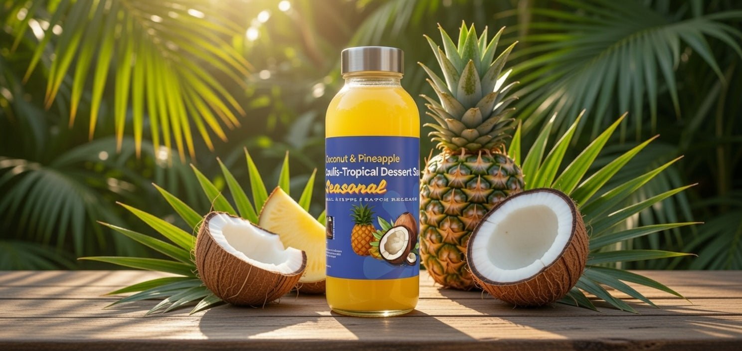 Coconut & Pineapple Coulis – Tropical Dessert Sauce - Porters Reserve