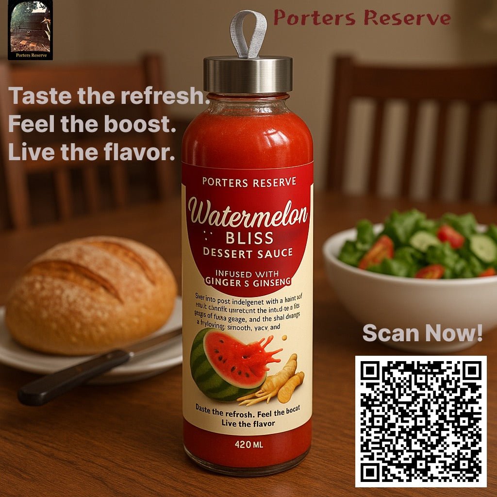 Watermelon Bliss dessert sauce. - Porters Reserve